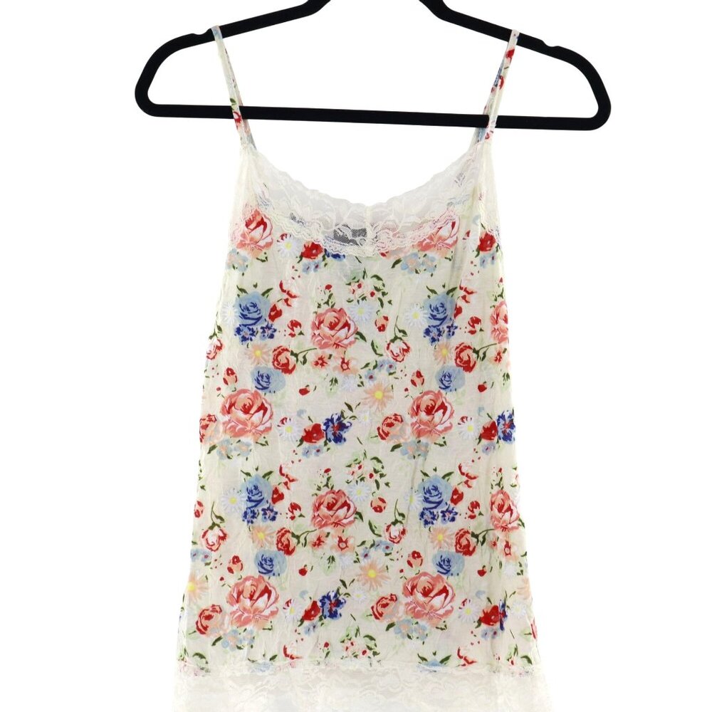 Wet Seal Lace Camisole Women L White Romantic Y2K Babydoll Garden Party Feminine
